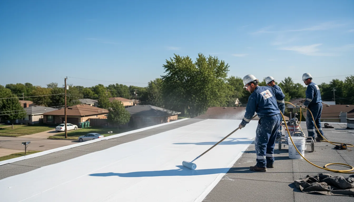 Commercial roof coating in Swayzee, IN near me